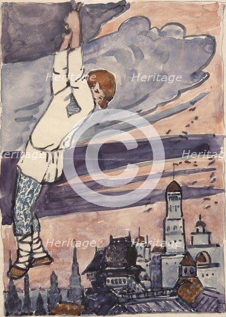 Illustration to the The Tale Synko-Philipko. Artist: Polenova, Elena Dmitryevna (1850-1898)