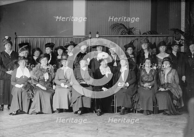 National League For Women's Service - Seated: Mrs. Ira Kip, East Orange, Nj; Mrs. Edward..., 1917. Creator: Harris & Ewing.
