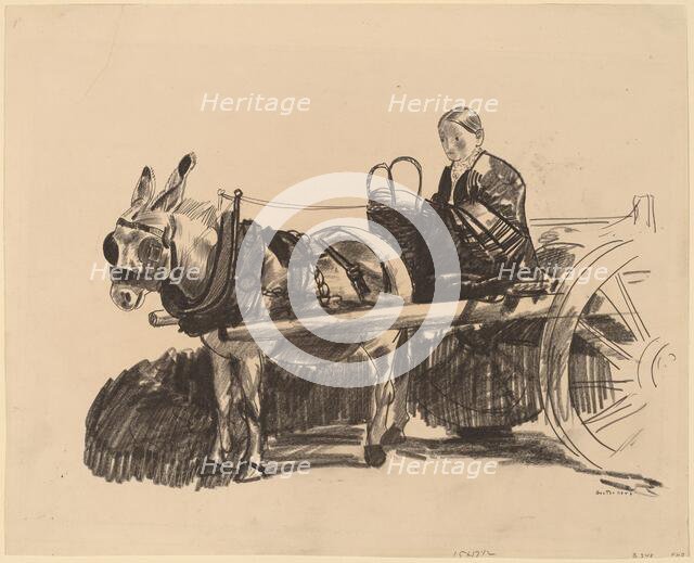 The Donkey Cart, 1922. Creator: George Wesley Bellows.