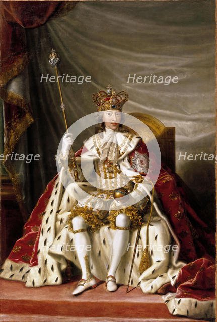 Portrait of King Christian VII of Denmark, 1789. Creator: Juel, Jens (1745-1802).