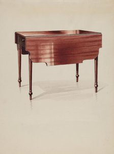 Table, c. 1936. Creator: Lawrence Porth.