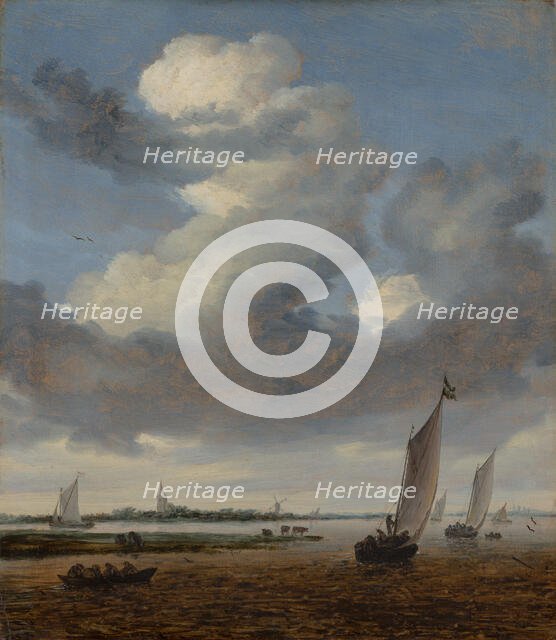 View of Beverwijk from the Wijkermeer. Creator: Salomon Ruysdael.