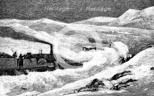 Railway line from Lisbon to Sintra, opening of the route, arrival of the steam train to the Lisbo…