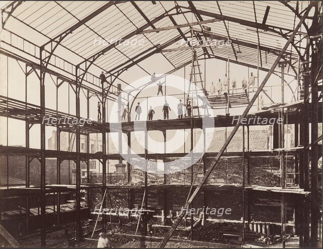 [Construction Site], 1880s. Creator: Louis Lafon.