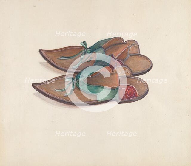 Lady's Overshoes, c. 1936. Creator: Ella Josephine Sterling.