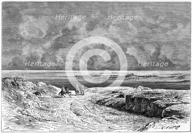 'Nafta and the Shott-el-jerid', c1890. Artist: Bertrand