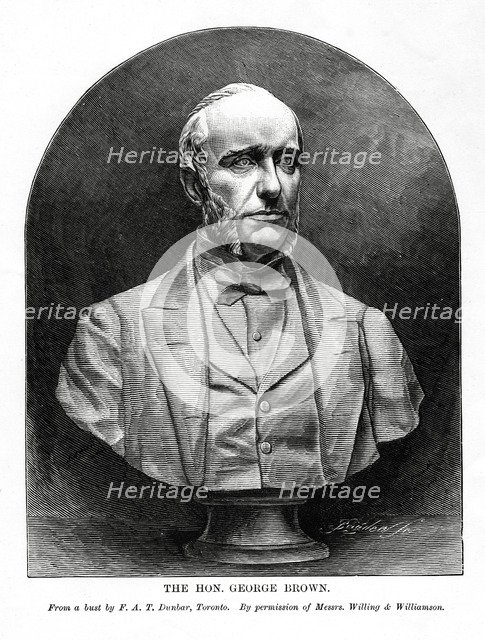 George Brown, Scottish-born Canadian journalist and politician, 19th century. Artist: Unknown