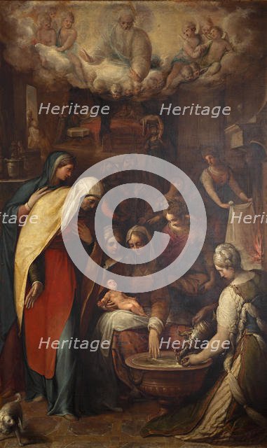 The Nativity of the Blessed Virgin Mary, End of 16th cen.. Creator: Vecchi, Giovanni de (1536-1614).