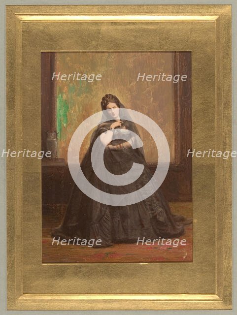 [Countess de Castiglione as Anne Boleyn], before 1865. Creator: Pierre-Louis Pierson.
