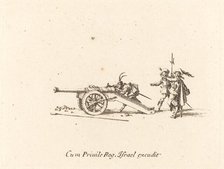 Loading the Cannon, 1634/1635. Creator: Jacques Callot.
