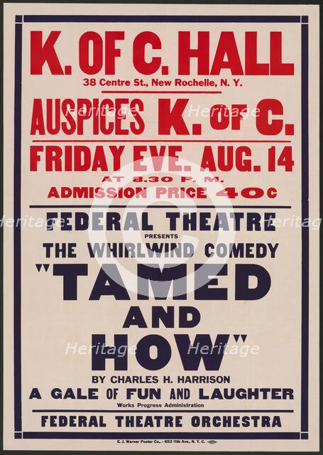 Tamed and How 1, New Rochelle, NY, [193-]. Creators: Unknown, Charles H Harrison.