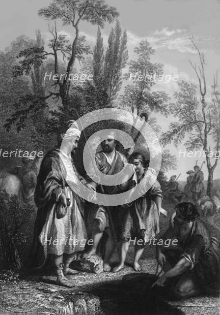 'They "sold Joseph to the Ishmeelites for twenty pieces of silver"', (mid-late 19th century). Creator: Alfred Heath.