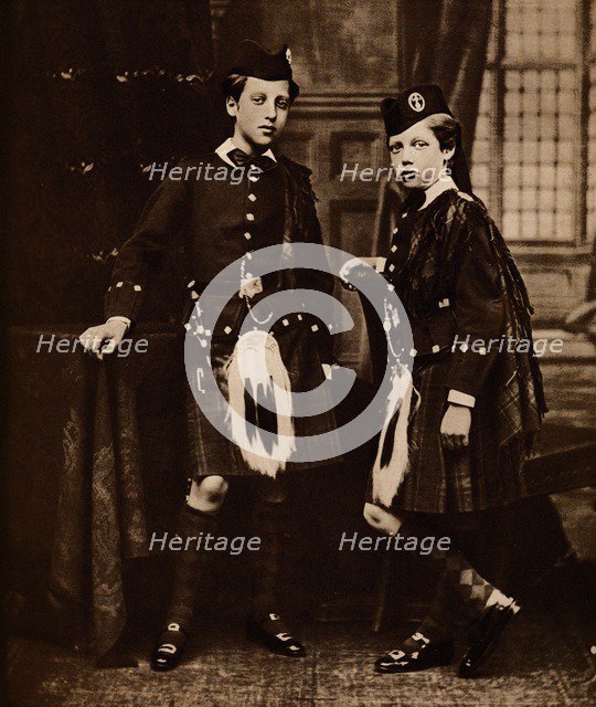 The Duke of Clarence and King George, 1875 (1935). Artist: Unknown.