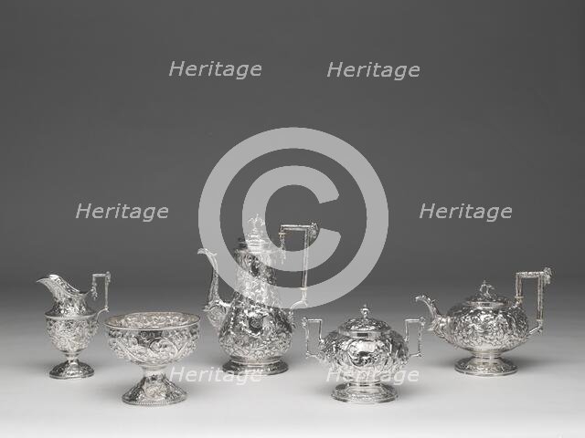 Tea and Coffee Service, 1840/68. Creators: Samuel Kirk & Son, Samuel Kirk & Sons.