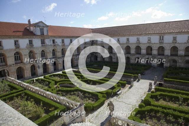 Courtyard garden, Monastery of Alcobaca, Alcobaca, Portugal, 2009.  Artist: Samuel Magal