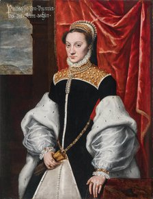 Portrait of Anna von Egmond (1533-1558), Countess of Buren, 1550s. Creator: Mor; Antonis (Anthonis); van Dashorst (c. 1517-1577).