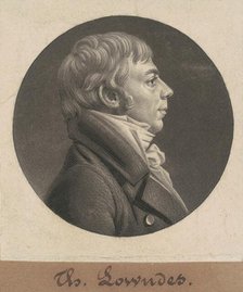 Thomas Lowndes, 1805. Creator: Charles Balthazar Julien Févret de Saint-Mémin.