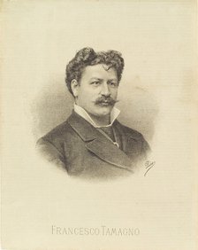 Portrait of the opera singer Francesco Tamagno (1850-1905), 1887.