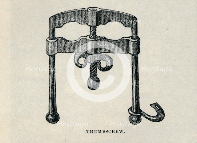 Thumbscrew, 1905. Creator: Unknown.