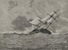 Shipwreck of the "Eurydice", which occurred near the Isle of Wight, on March 24, 1878. Creator: Bernardo Rico.