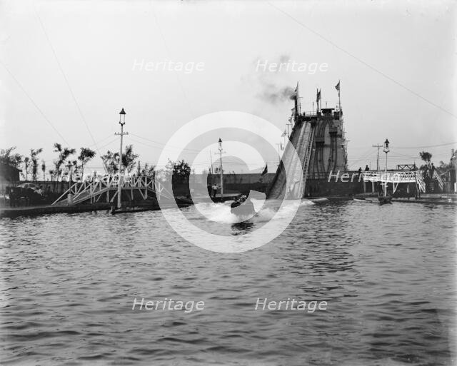 Shoot the Shoots (i.e. Chutes), Coney Island, between 1903 and 1906. Creator: Unknown.