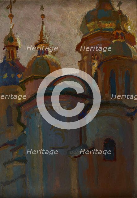 Saint Sophia’s Orthodox Cathedral in Kyiv, 1903. Creator: Jan Stanislawski.