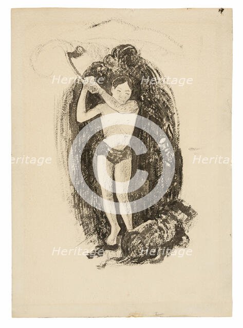 Man with an Ax, 1893/94. Creator: Paul Gauguin.