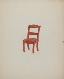 Doll Furniture - Chair, c. 1937. Creator: Ellen Duncan.