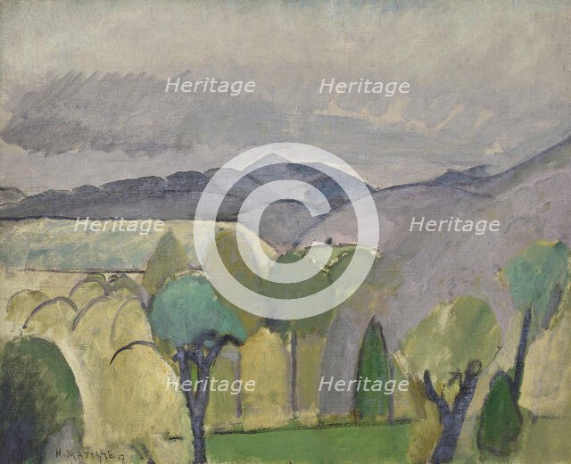 Grand paysage aux arbres, 1918. Creator: Matisse, Henri (1869-1954).