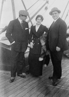 Antonio Scotti, Lucrezia Bori, Pasquale Amato, 1912. Creator: Bain News Service.