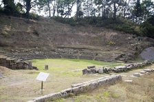 The theatre at Megalopolis, Greece. Artist: Samuel Magal