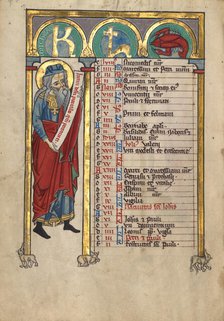 Micah; Psalter, about 1240-1250. Creator: Unknown.