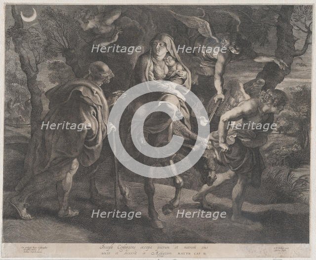 The Flight into Egypt, 1620-40.  Creator: Ignatius Cornelis Marinus.