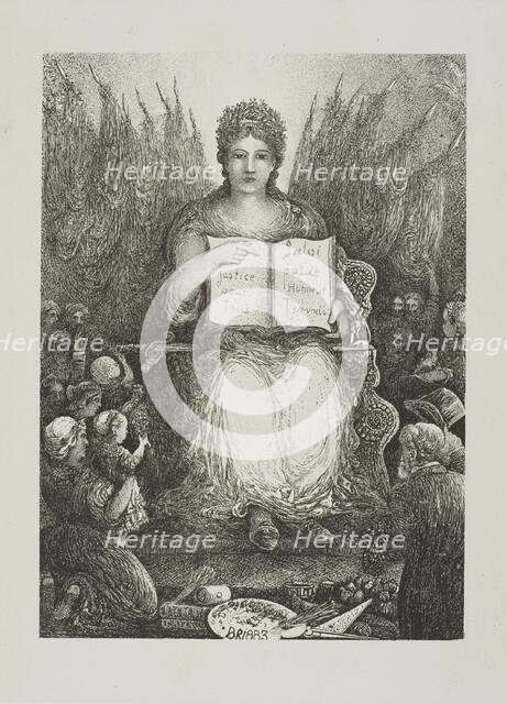 The Republic, 1883. Creator: Rodolphe Bresdin.