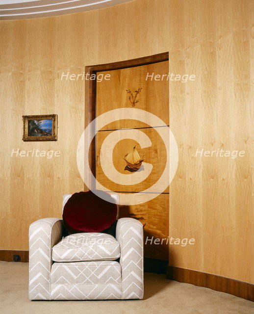 Virginia Courtauld's bathroom, Eltham Palace, London, c2000s. Artist: Unknown.