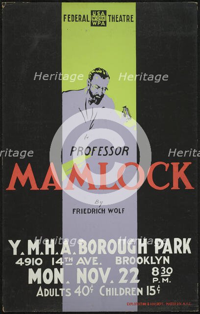 Pofessor Mamlock, New York, [1930s]. Creator: Unknown.