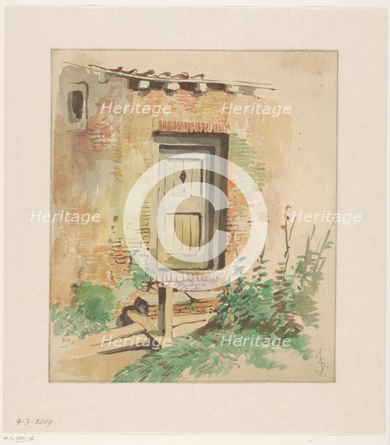 Exterior door of a farmhouse, 1837-1903. Creator: Jan Striening.