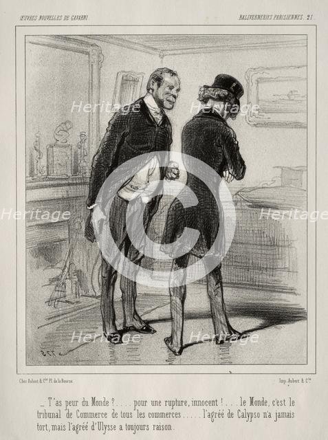 Baliverneries Parisiennes. Creator: Paul Gavarni (French, 1804-1866).