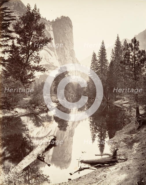 Washington Tower, Yosemite, ca. 1872, printed ca. 1876. Creator: Attributed to Carleton E. Watkins.
