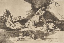 Plate 16 from 'The Disasters of War' (Los Desastres de La Guerra): 'They ..., 1810 (published 1863). Creator: Francisco Goya.