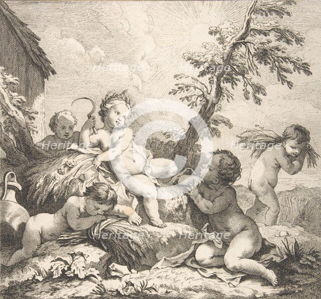 Summer, 1735. Creators: Benoit Audran II, Charles-Joseph Natoire.