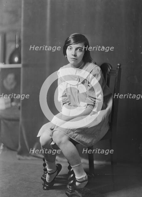 De Picon, Leah, Miss, portrait photograph, 1917 or 1918. Creator: Arnold Genthe.