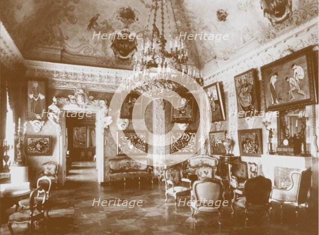 Pink dining room (known as the Matisse Room) in Shchukin's house Artist: Anonymous  