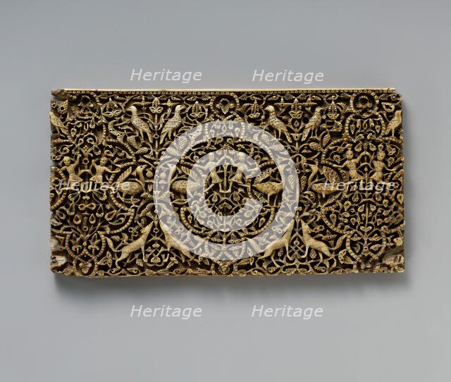 Panel from a Rectangular Box, Spain, 10th-early 11th century. Creator: Unknown.