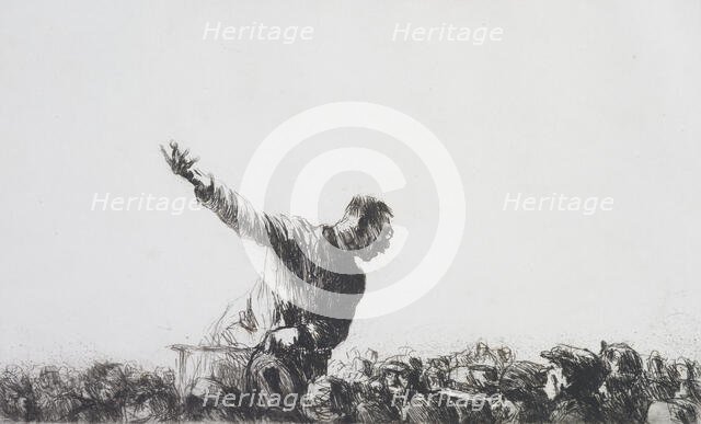 The orator, 1926. Creator: Arthur Briscoe.