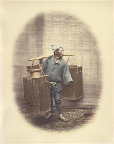 Saki Seller, 1868. Creator: Felice Beato.