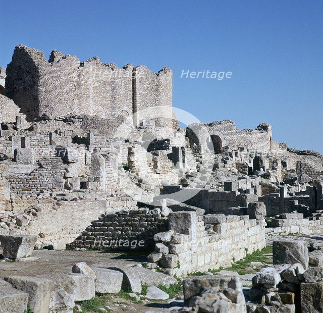 Ruins of the Roman city of Thugga, 3rd century. Artist: Unknown