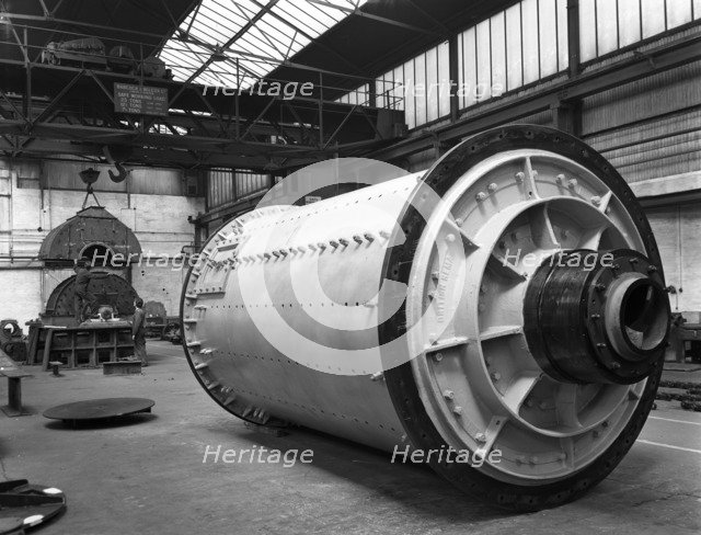 A British Reema ball mill prior to installation, Sheffield, South Yorkshire, 1963.  Artist: Michael Walters