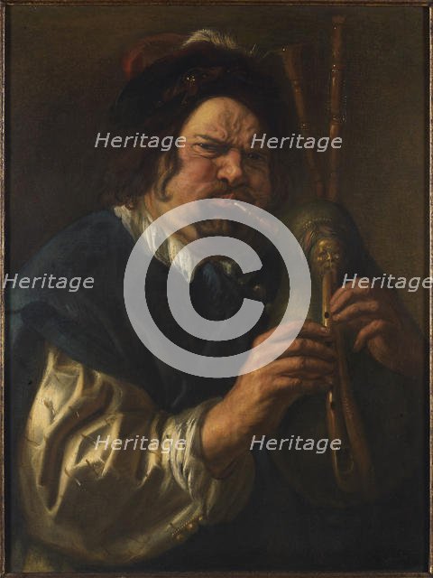 The bagpipe player, 1638-1640. Creator: Jordaens, Jacob (1593-1678).
