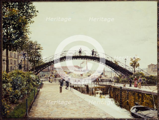 The Saint-Martin canal, c1900. Creator: Marie-Francois Firmin.